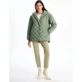 LC Waikiki Lcwaıkıkı Classic Haki Kapüşonlu Kapitone Oversize Kadın Şişme Mont T T - 36