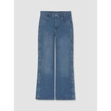 LC Waikiki Lcwaıkıkı Classic Indigo Taşlı Wideleg Kadın Jean Pantolon
