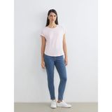 LC Waikiki Lcwaıkıkı Classic Indigo Yüksek Bel Slim Mom Kadın Jean Pantolon