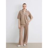 LC Waikiki Lcwaıkıkı Classic Kahverengi Beli Lastikli Soft Touch Kadın Eşofman Altı - 3XL