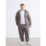 LC Waikiki LCWAIKIKI Classic Kahverengi Büyük Beden Erkek Jogger Eşofman Altı