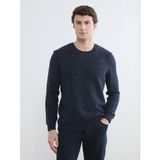 LC Waikiki Lcwaıkıkı Classic Lacivert Bisiklet Yaka Yün Karışımlı Erkek Triko Kazak - XL
