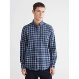 LC Waikiki Lcwaıkıkı Classic Lacivert Regular Fit Ekose Erkek Gömlek - 4XL