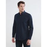 LC Waikiki Lcwaıkıkı Classic Mavi Regular Fit Poplin Erkek Gömlek