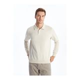 LC Waikiki LCWAIKIKI Classic Polo Yaka Uzun Kollu Erkek Sweatshirt (W4)