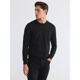 LC Waikiki Lcwaıkıkı Classic Siyah Bisiklet Yaka Erkek Triko Kazak - 4XL