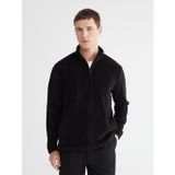 LC Waikiki LCWAIKIKI Classic Siyah Dik Yaka Polar Erkek Sweatshirt