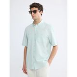 LC Waikiki Lcwaıkıkı Classic Turkuaz Regular Fit Armürlü Erkek Gömlek - 3XL