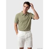 LC Waikiki LCWAIKIKI Classic Yeşil Polo Yaka Desenli Standart Fit Erkek Tişört