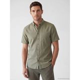 LC Waikiki Lcwaıkıkı Classic Yeşil Regular Fit Armürlü Erkek Gömlek