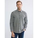 LC Waikiki Lcwaıkıkı Classic Yeşil Regular Fit Ekose Gabardin Erkek Gömlek