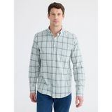 LC Waikiki Lcwaıkıkı Classic Yeşil Regular Fit Ekose Poplin Erkek Gömlek - 3XL