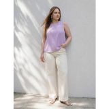 LC Waikiki LCWAIKIKI Curve Ekru Büyük Beden Wideleg Kadın Jean Pantolon