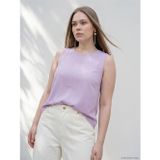 LC Waikiki LCWAIKIKI Curve Lila Büyük Beden Modal Karışımlı Bluz