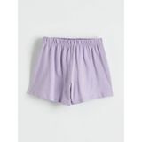LC Waikiki Lila Bisiklet Yaka Kız Çocuk Şortlu Pijama Takımı