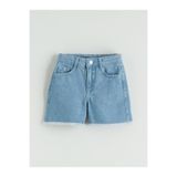 LC Waikiki Loose Fit Kız Çocuk Jean Şort