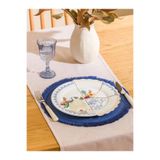 LC Waikiki MARİN STORE Beyaz Baskılı Porselen Servis Tabağı 28 cm, Çok Renkli