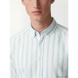 Lc Waikiki Mavi Regular Fit Çizgili Poplin Erkek Gömlek