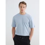 LC Waikiki Mavi Relaxed Fit Bisiklet Yaka Erkek Tişört
