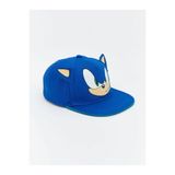 LC Waikiki Mavi Sonic Baskılı Erkek Bebek Bere