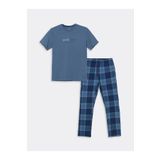 LC Waikiki Mavi Standart Kalıp Erkek Pijama Takımı