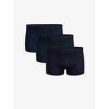 LC WAIKIKI Mavi Standart Kalıp Pamuklu Esnek Erkek Boxer 3'lü