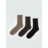 LC Waikiki Nakışlı Erkek Soket Çorap 3 Lü (S6) - 43 - 45 - Kahve