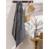 LC Waikiki Nakışlı Pamuklu Banyo Havlusu 100X150 cm (W5) - Gri