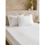 LC Waikiki Nakışlı Pamuklu Yastık Kılıfı 2 Li 50X70 cm (S6) - Beyaz