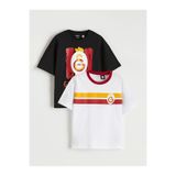 LC Waikiki NEVAVM Farkıyla Galatasaray Baskılı Erkek Çocuk Tişört 2'li