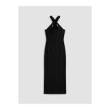 LC Waikiki NEVAVM Farkıyla LCW Vision Siyah Halter Yaka Bodycon Elbise - S6D863Z8-CVL