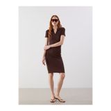 LC Waikiki NEVAVM Farkıyla Polo Yaka Bodycon Elbise