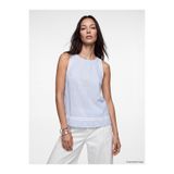 LC Waikiki ORIGINAL Oval Yaka Çizgili Dantel Detaylı Bluz