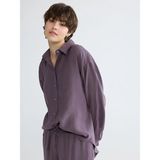 LC Waikiki Oversize Modal Karışımlı Kadın Gömlek (S6) - Plum - --