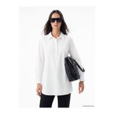 LC Waikiki Özmarka Yeni Sezon Beyaz Oversize Poplin Kadın Gömlek Tunik