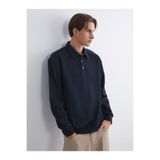 LC Waikiki Özmarka Yeni Sezon Polo Yaka Uzun Kollu Erkek Sweatshirt