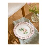 LC Waikiki Papağan Baskılı Porselen Pasta Tabağı 19 cm, Karışık Baskılı