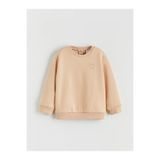 LC Waikiki Peak Yeni Sezon Bisiklet Yaka Çiçekli Kız Çocuk Kalın Sweatshirt