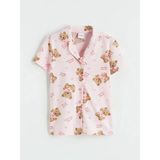 LC Waikiki Pembe Ayıcık Baskılı Kız Çocuk Şortlu Pijama Takımı - 3 - 4 Yaş
