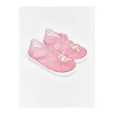LC Waikiki Pembe Baskılı Kız Bebek Sandalet