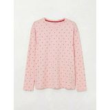 LC Waikiki Pembe Bisiklet Yaka Kiraz Desenli Kadın Pijama Takımı
