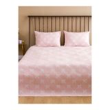 LC Waikiki Pembe Fiyonk Desenli Çift Kişilik Pike Seti