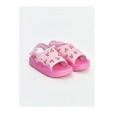 LC Waikiki Pembe Kiraz Baskılı Cırt Cırtlı Kız Bebek Sandalet