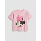 LC Waikiki Pembe Minnie Mouse Baskılı Kız Çocuk Tişört