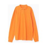 LC Waikiki Polo Yaka Uzun Kollu Kız Çocuk Tişört - Orange