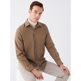 Lc Waıkıkı Regular Fit Uzun Kollu Erkek Gömlek - Bej - XL