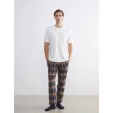 Lc Waıkıkı Sarı Standart Kalıp Ekose Erkek Pijama Alt
