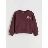 Lc Waikiki Seray Yeni Sezon Bisiklet Yaka Baskılı Kalın Kız Çocuk Sweatshirt