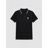 LC Waikiki Siyah Beşiktaş Baskılı Erkek Çocuk Polo Yaka Pike Tişört