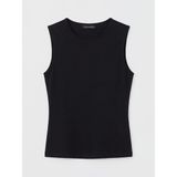 LC Waikiki Siyah Bisiklet Yaka Kadın Atlet - 2XL